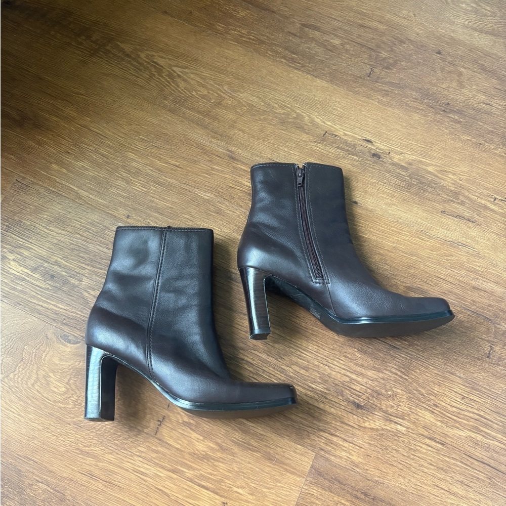Kim Rogers Brown Leather Ankle Boots